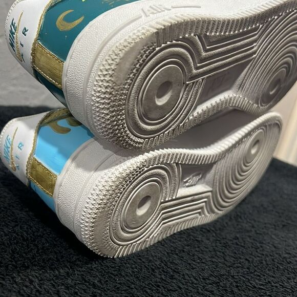 🔥Custom NIKE AIR FORCE 1 Low Sneakers Sun&Moon Day&Night - Rare One of One - EU - Picture 10 of 14